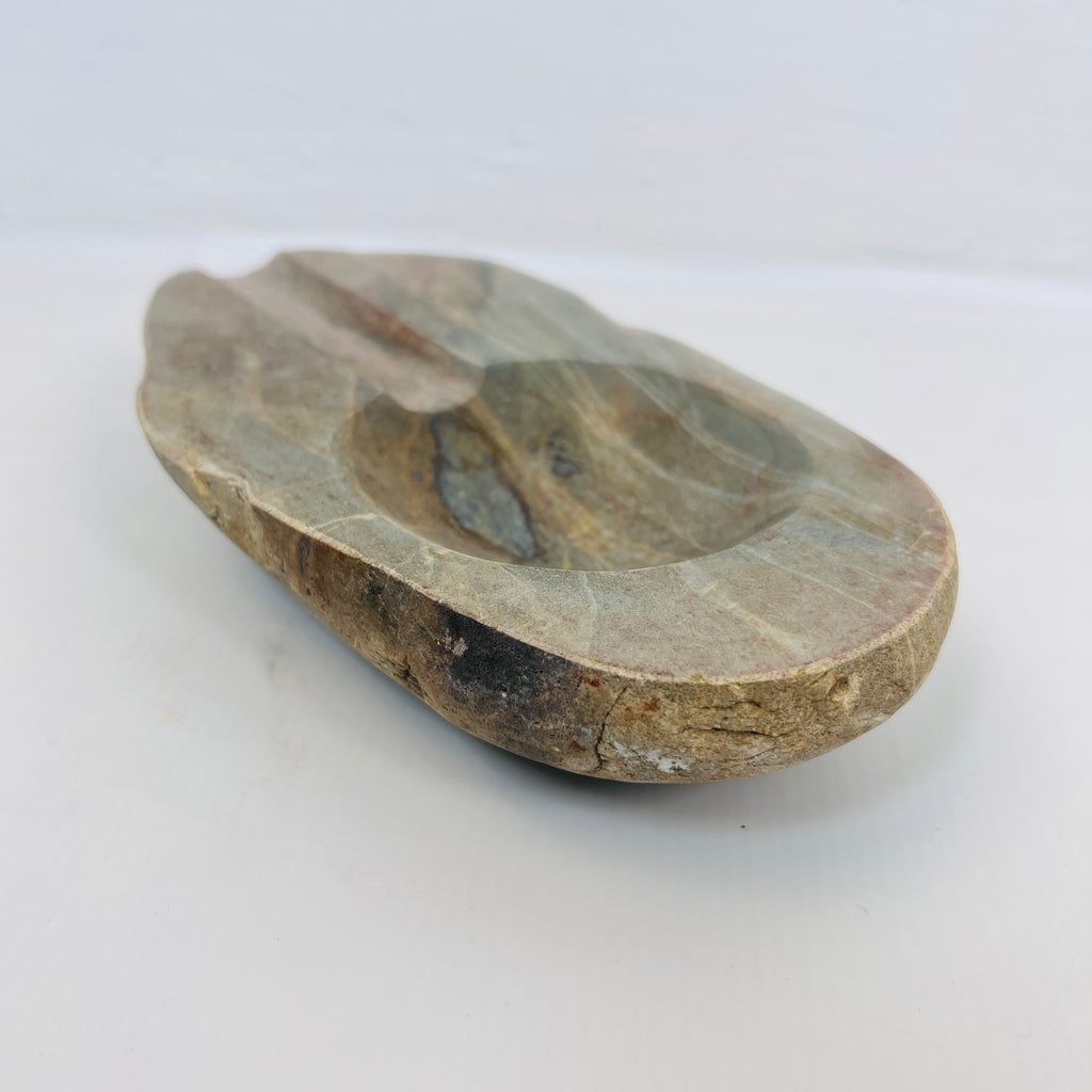 River Stone Tainted Bark Ash Tray