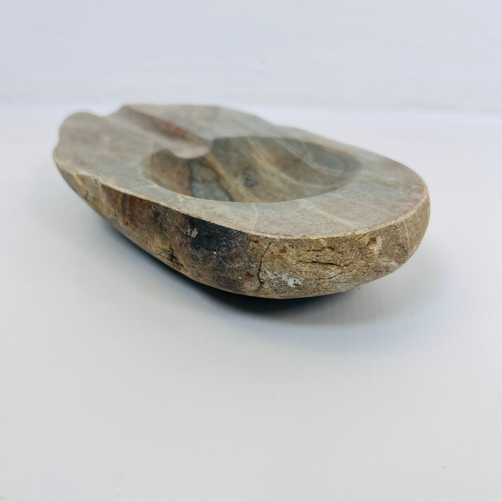 River Stone Tainted Bark Ash Tray