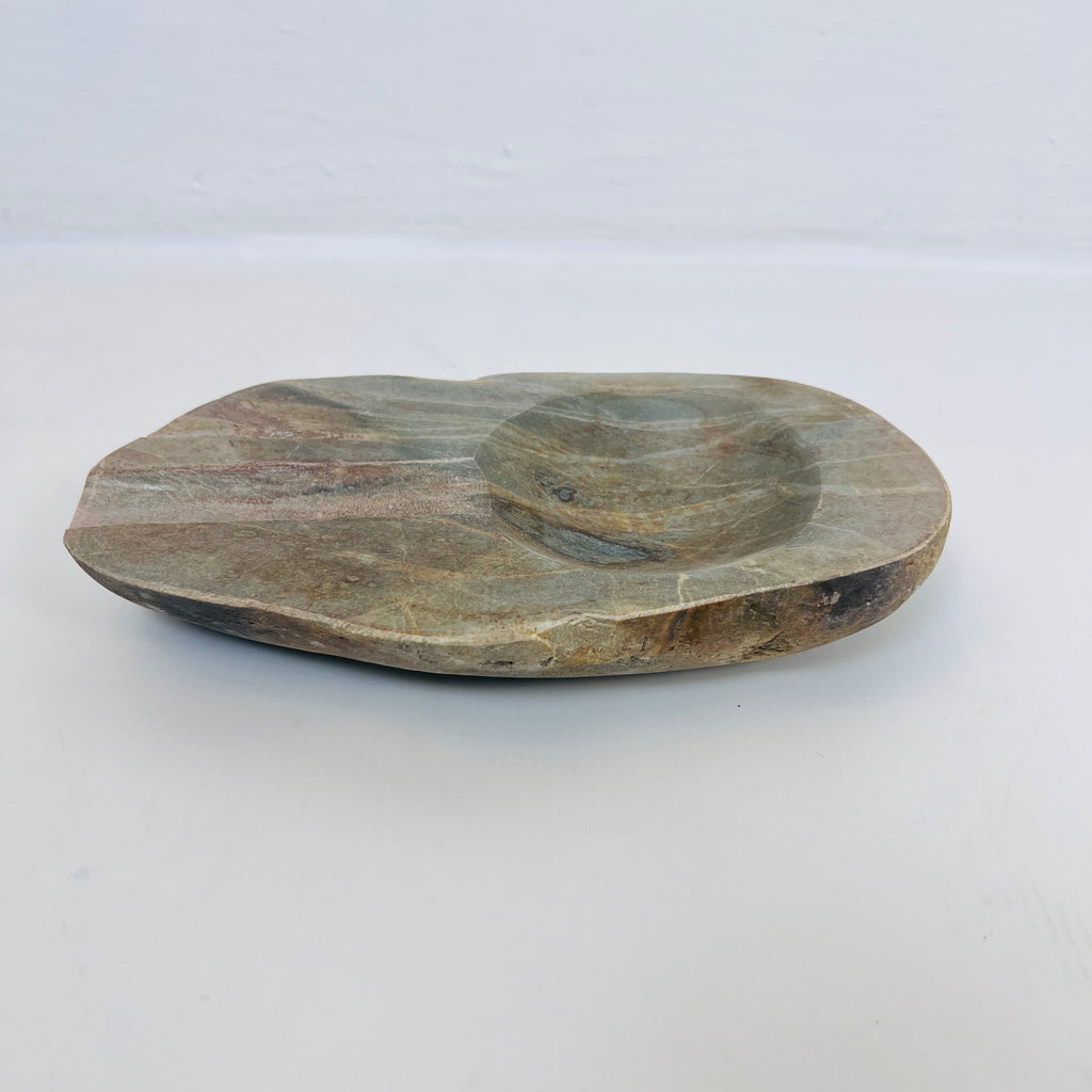 River Stone Tainted Bark Ash Tray