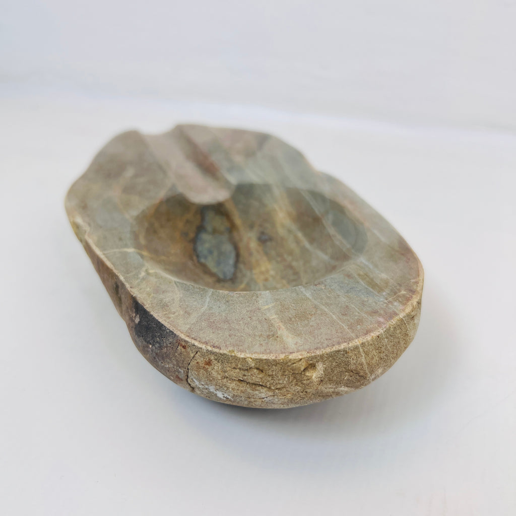 River Stone Tainted Bark Ash Tray