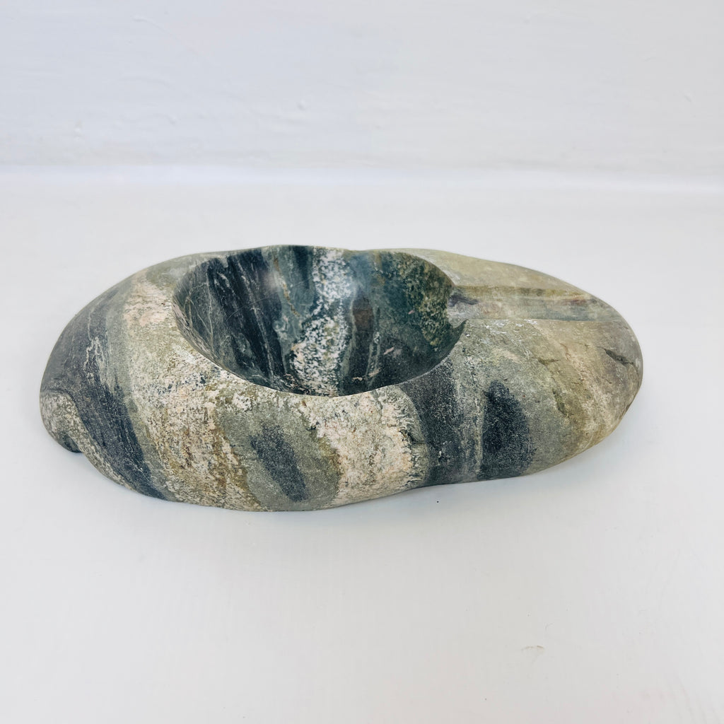 River Stone Tidal Waved Ash Tray