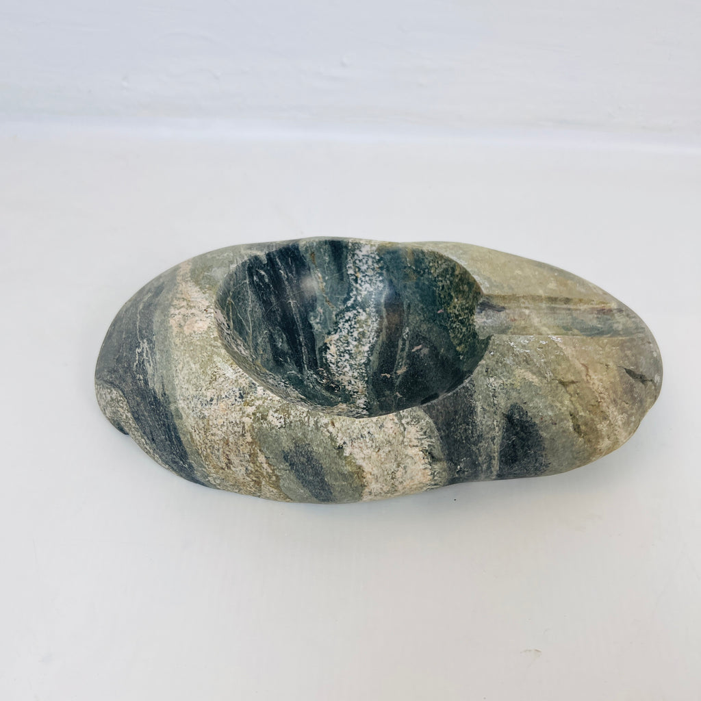 River Stone Tidal Waved Ash Tray