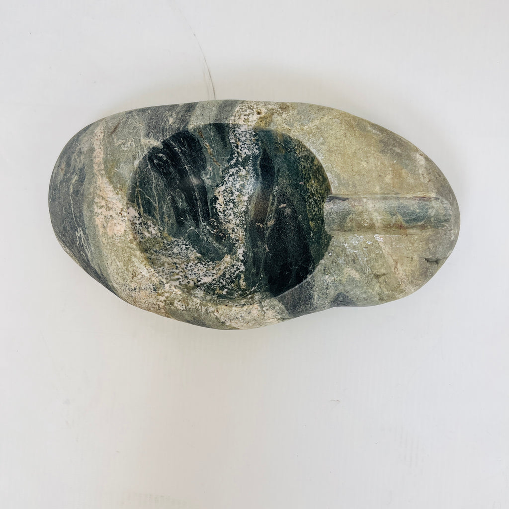 River Stone Tidal Waved Ash Tray