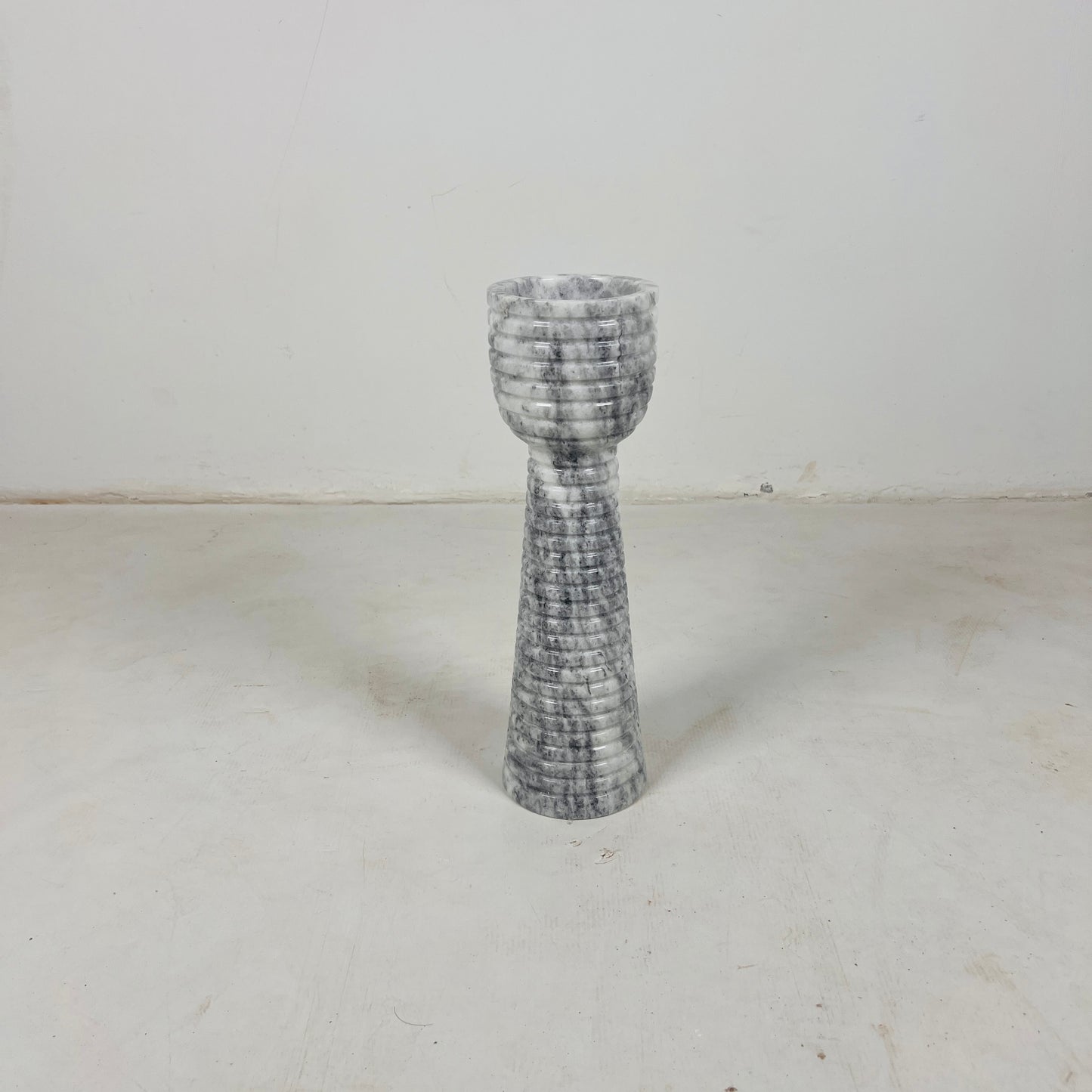 Striated Cup-Top Candle Stand - Small