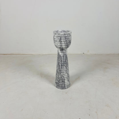 Striated Cup-Top Candle Stand - Small