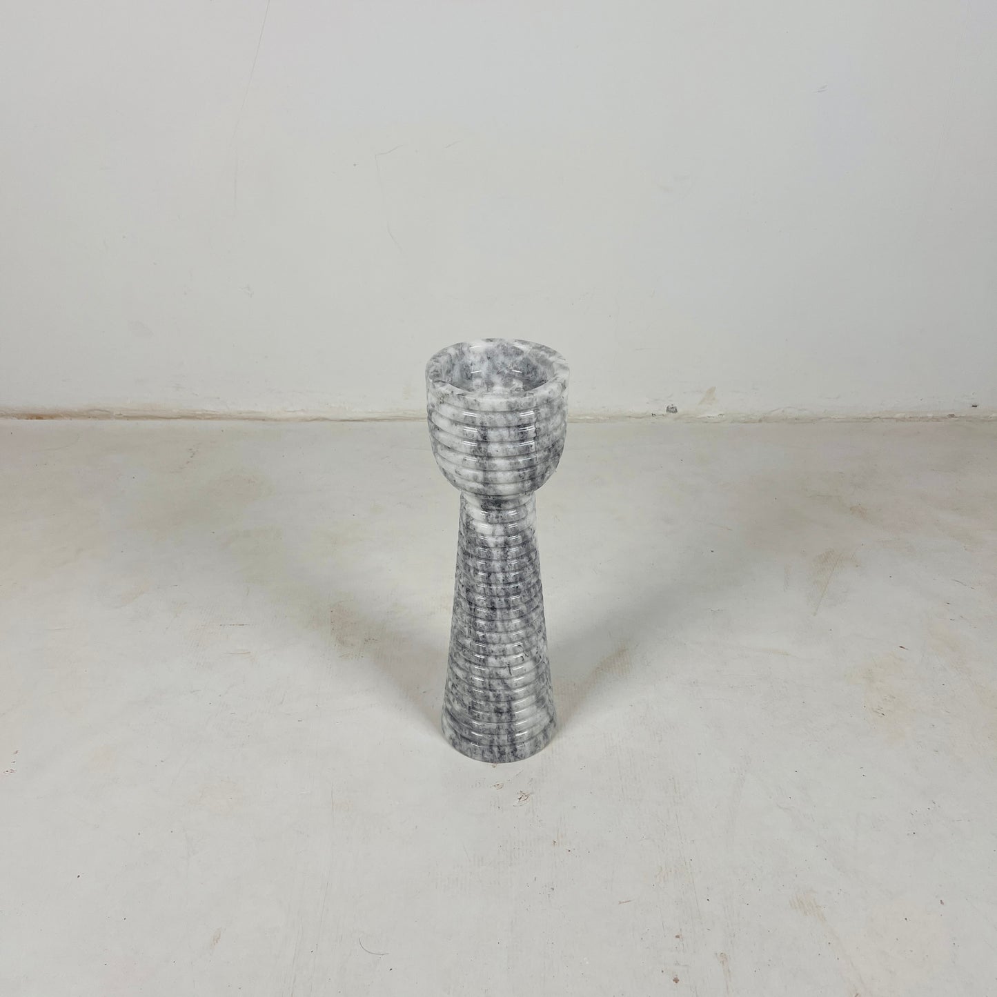 Striated Cup-Top Candle Stand - Small