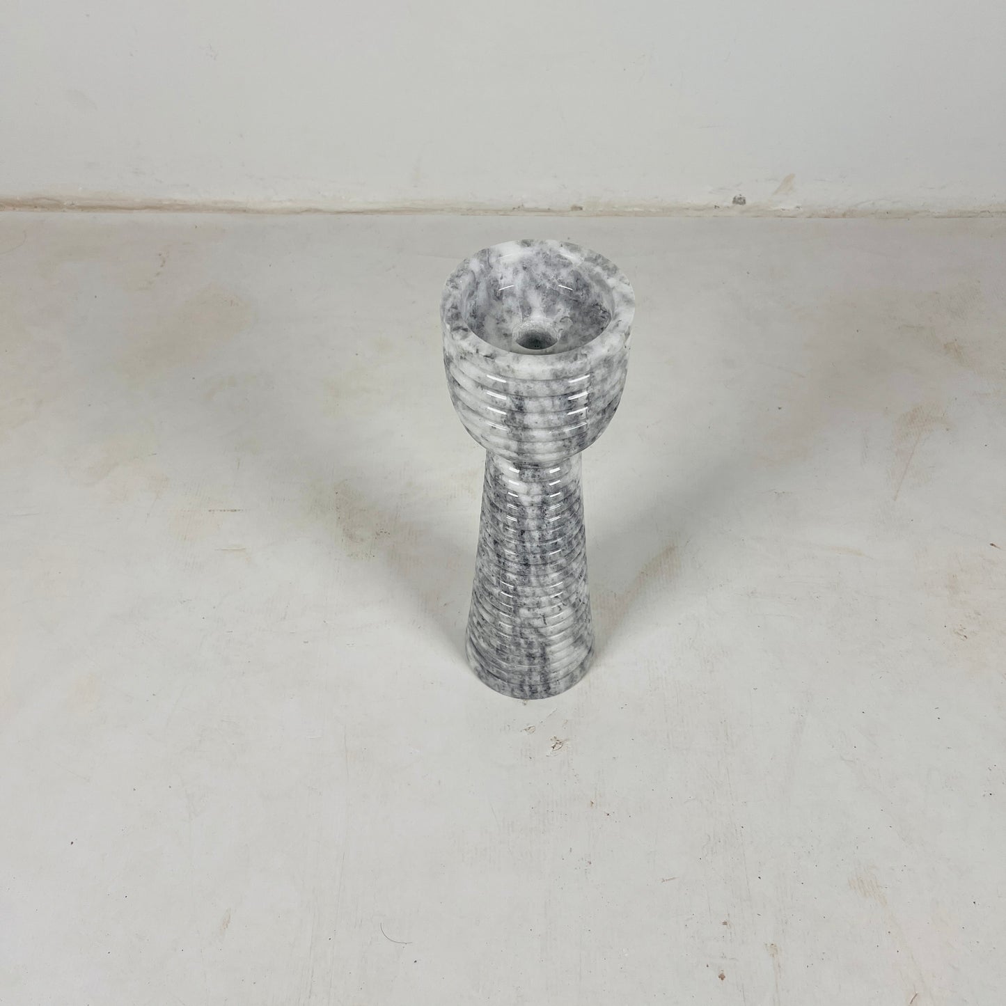 Striated Cup-Top Candle Stand - Small