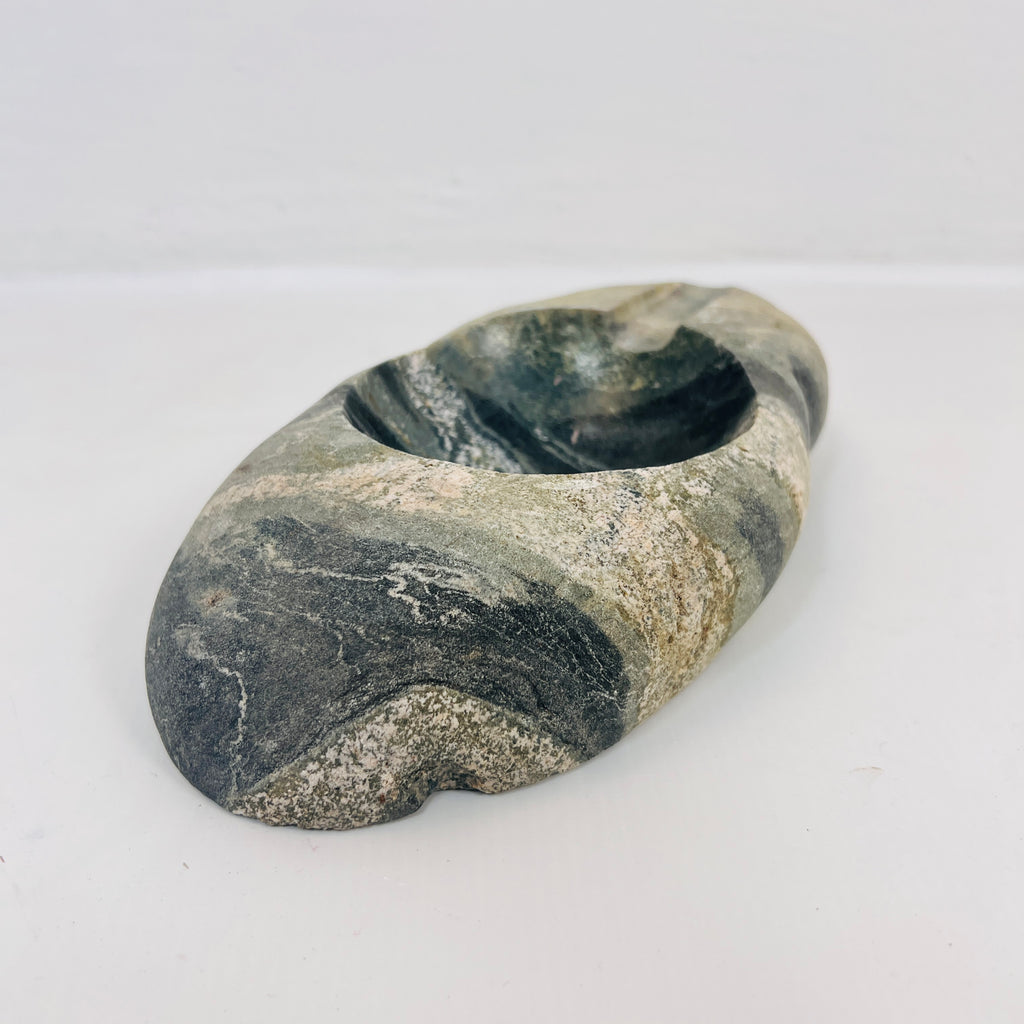 River Stone Tidal Waved Ash Tray