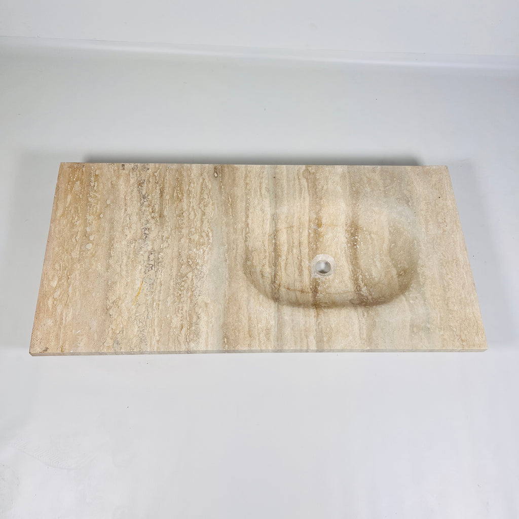 Rectilinea Travertine Sink