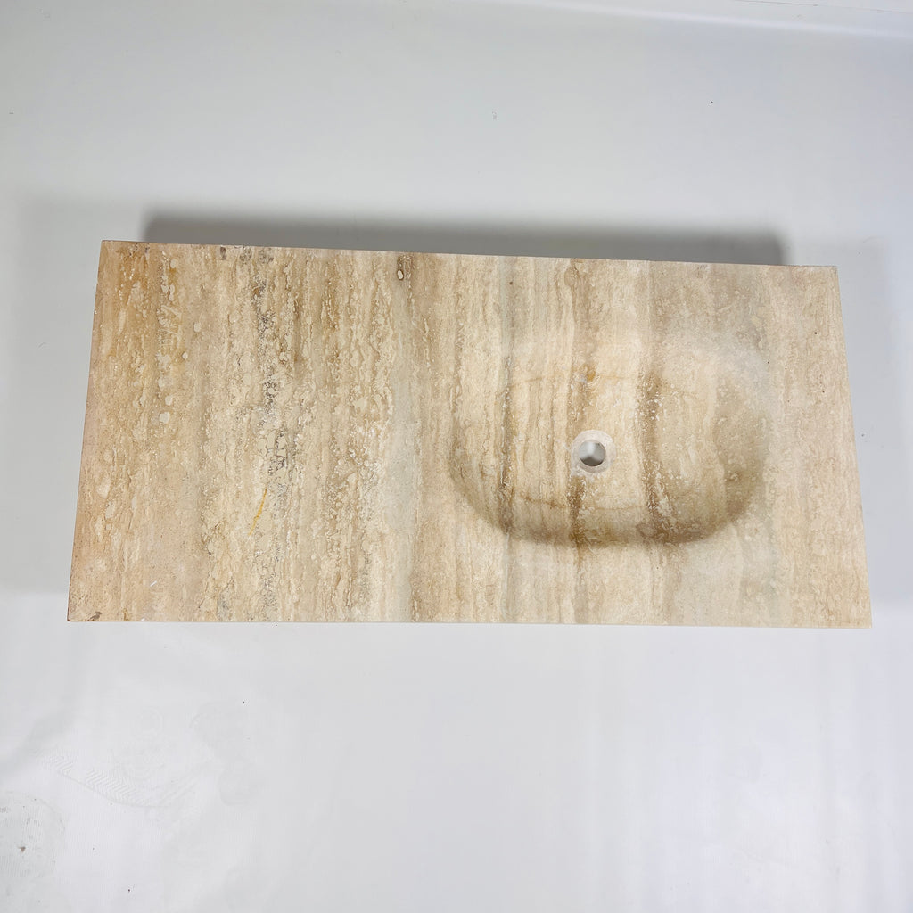 Rectilinea Travertine Sink