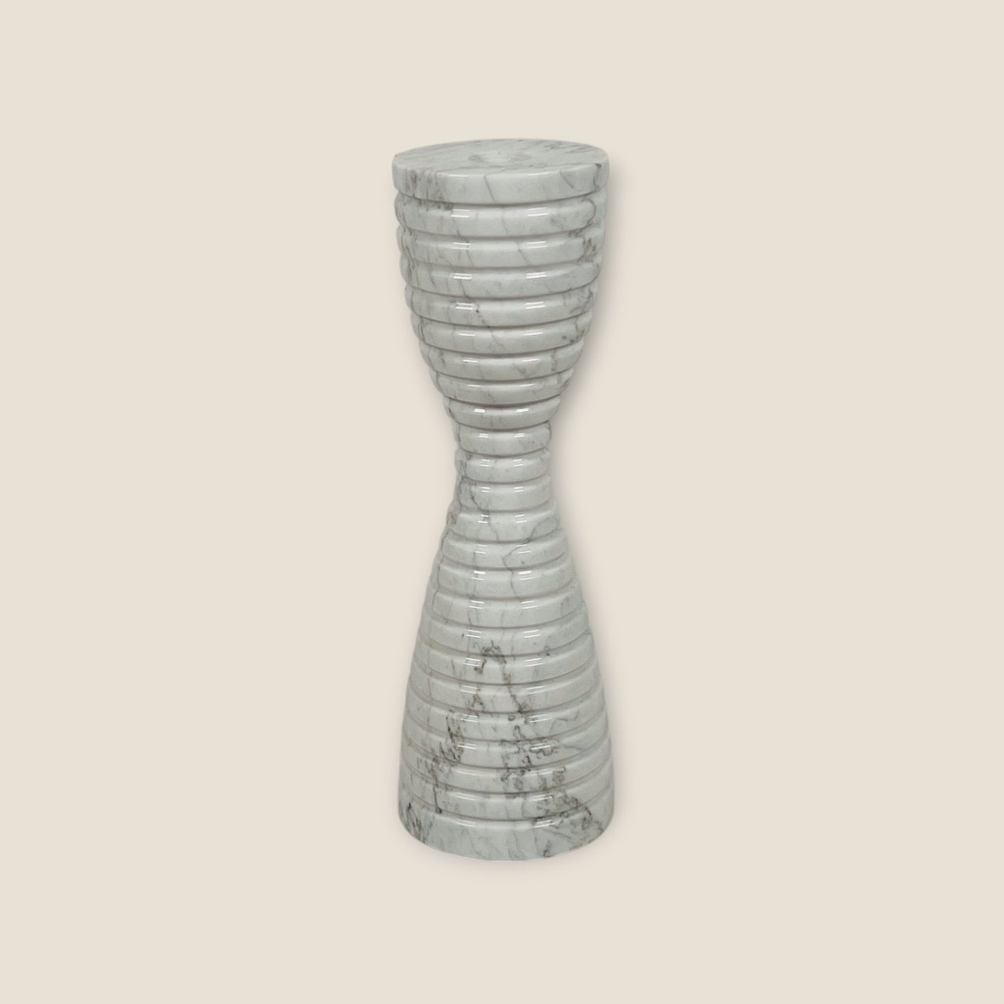 Corrugated Hourglass Candle Stand - Small