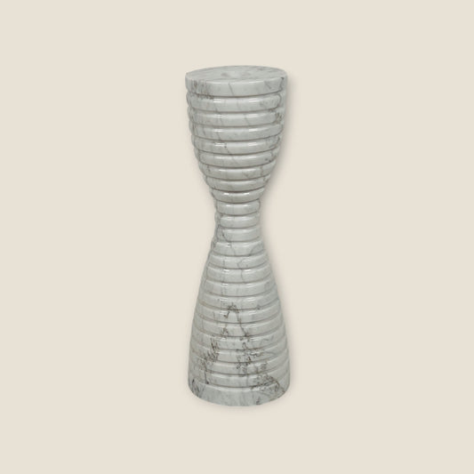 Corrugated Hourglass Candle Stand - Small