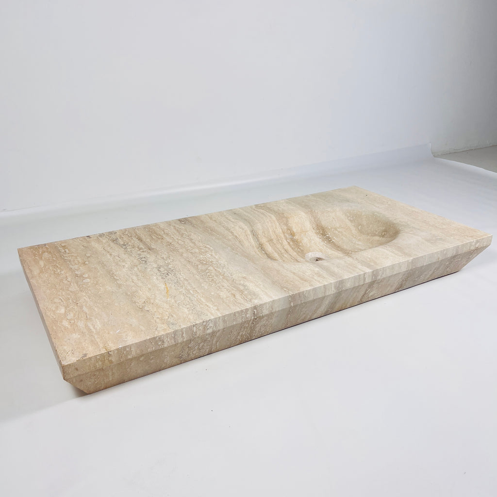 Rectilinea Travertine Sink