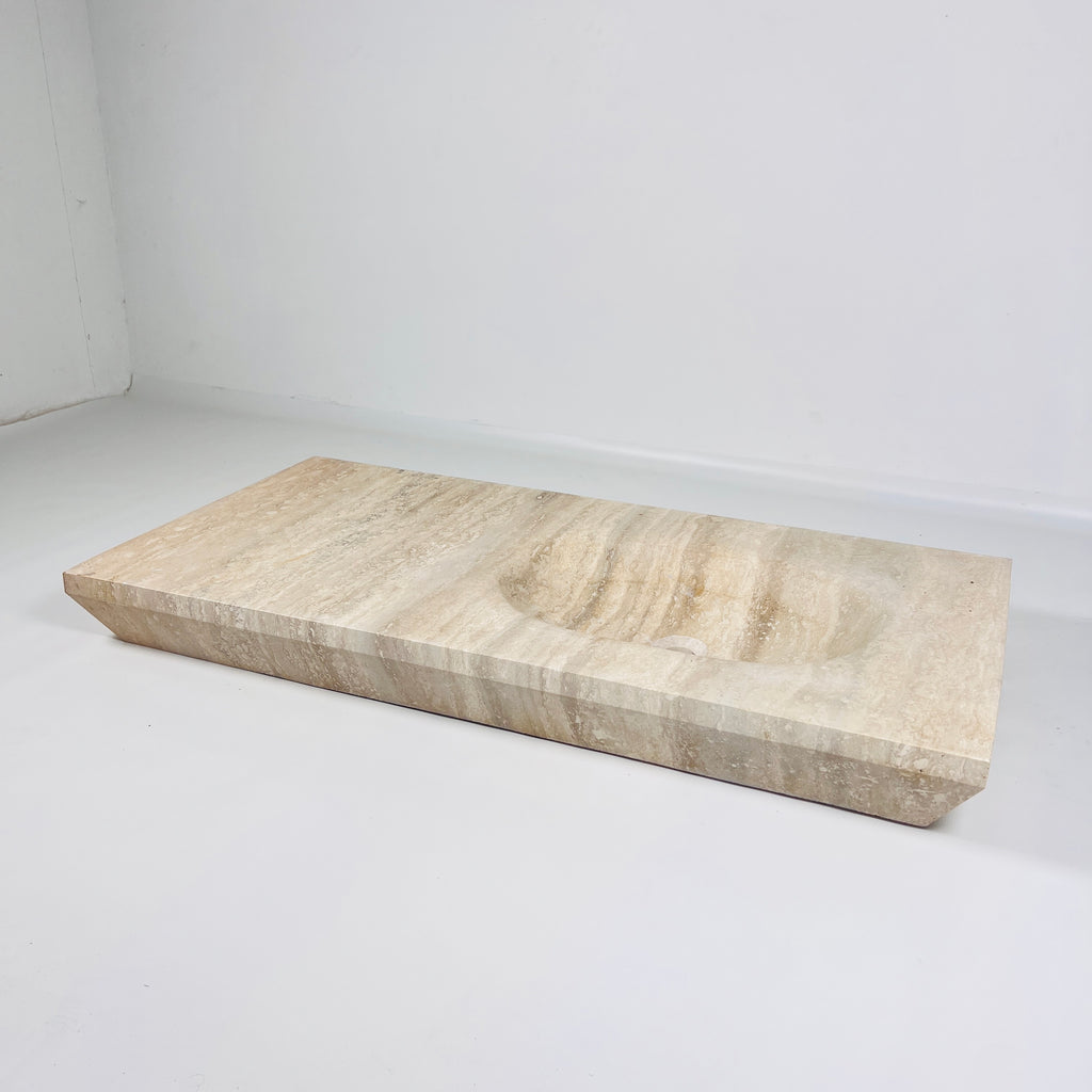 Rectilinea Travertine Sink