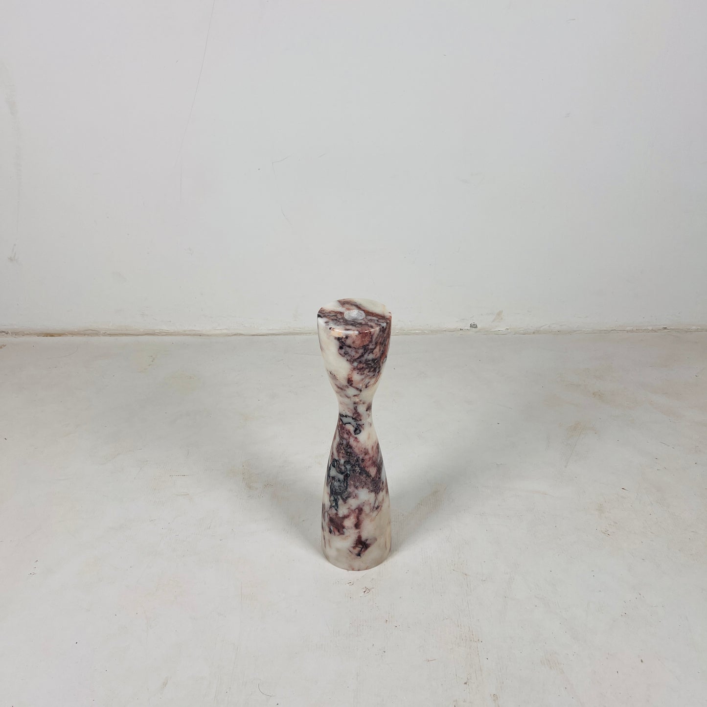 Hourglass Candle Stand - Red & White