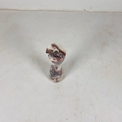 Hourglass Candle Stand - Red & White