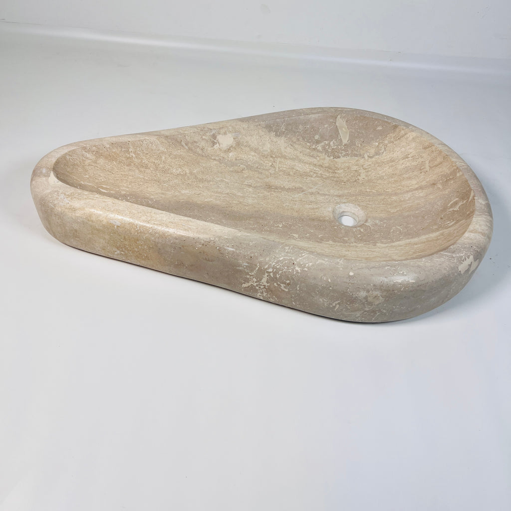 Droplet Oasis Travertine Sink