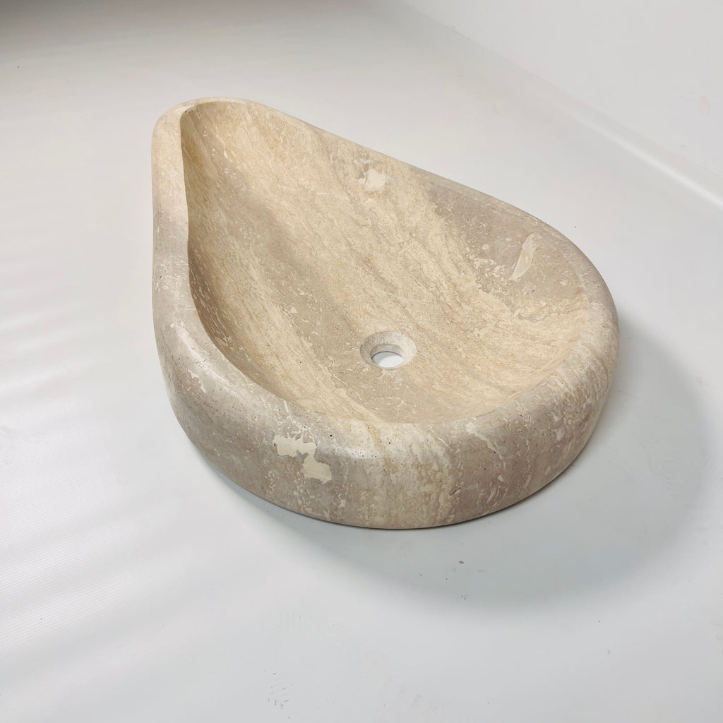 Droplet Oasis Travertine Sink