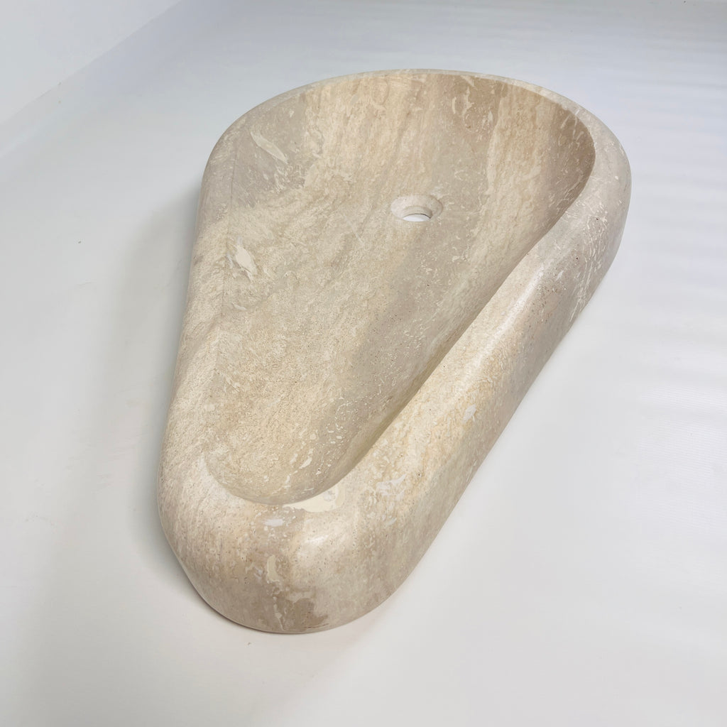 Droplet Oasis Travertine Sink