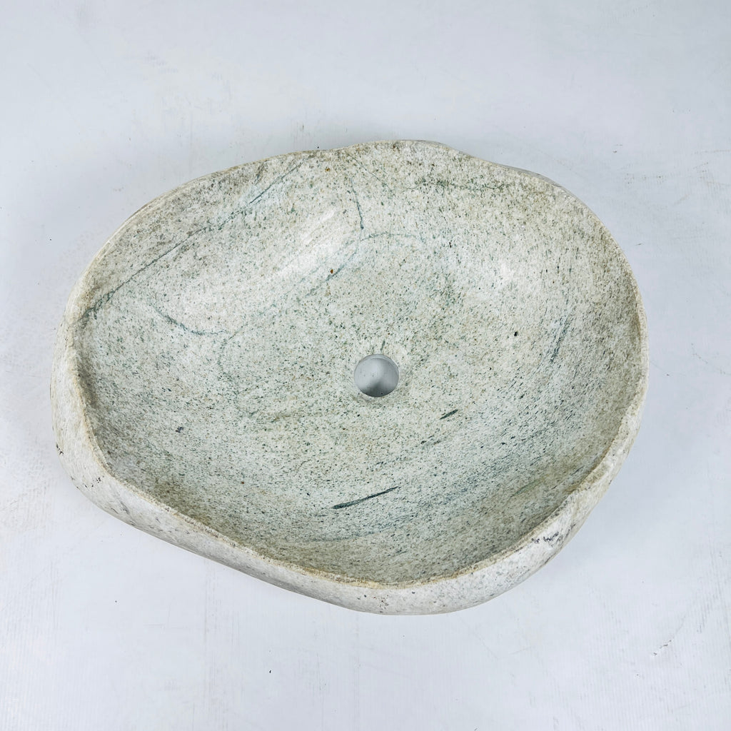 Eggshell Ripple River Stone Sink