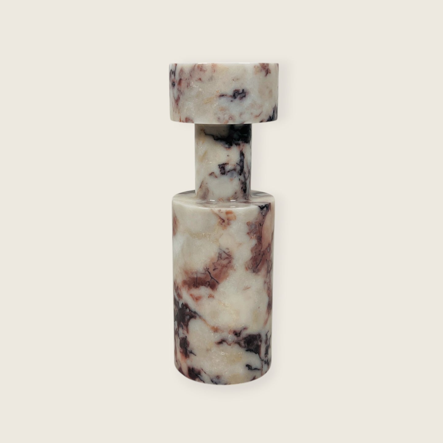 Stud Candle Stand - Red & White