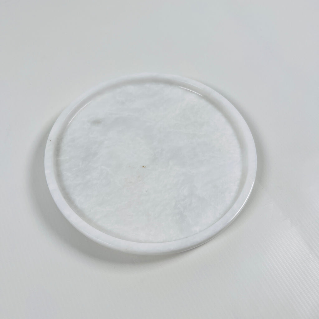 Light Grey Marble Plate