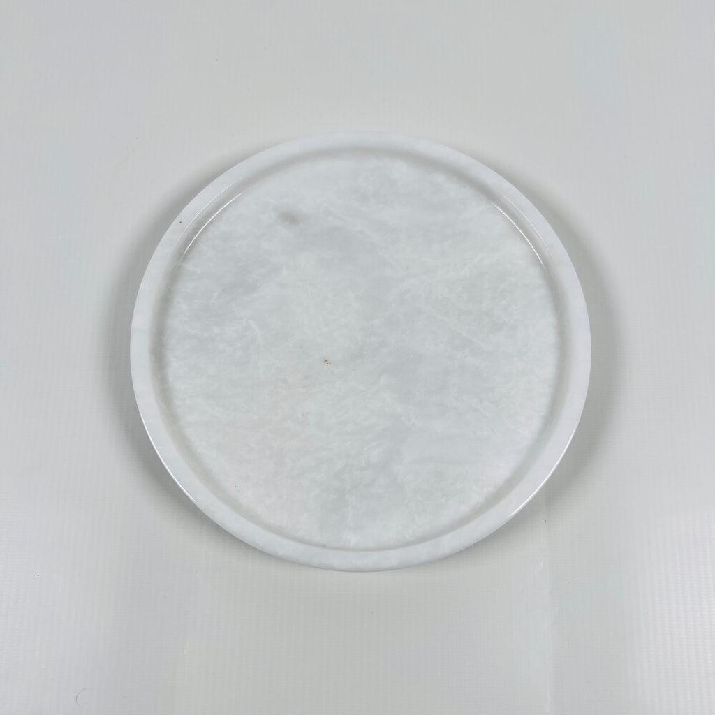 Light Grey Marble Plate