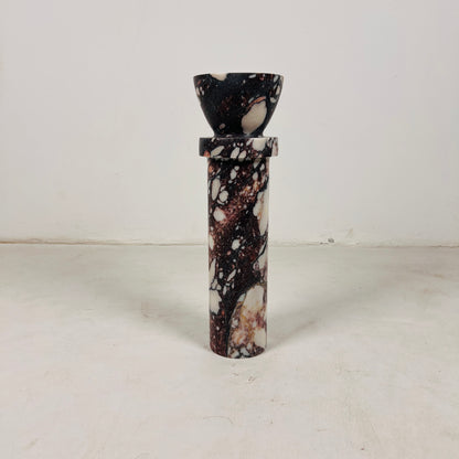 Torch Candle Stand - Red & White