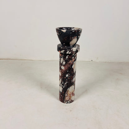 Torch Candle Stand - Red & White