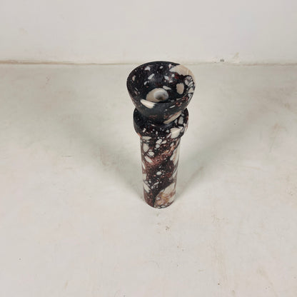 Torch Candle Stand - Red & White