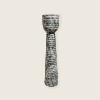 Striated Cup-Top Candle Stand - Medium