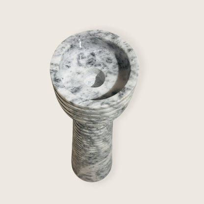 Striated Cup-Top Candle Stand - Medium