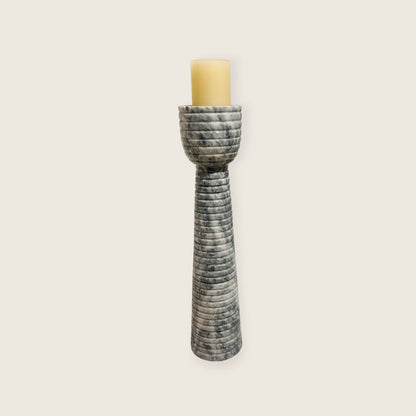 Striated Cup-Top Candle Stand - Medium
