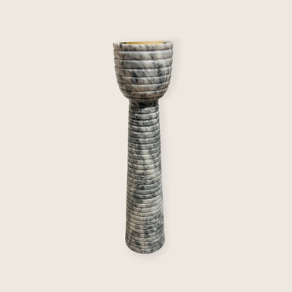 Striated Cup-Top Candle Stand - Medium