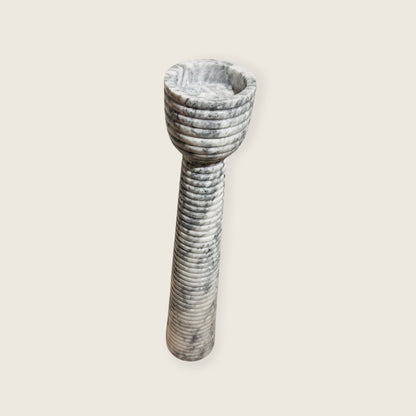 Striated Cup-Top Candle Stand - Large