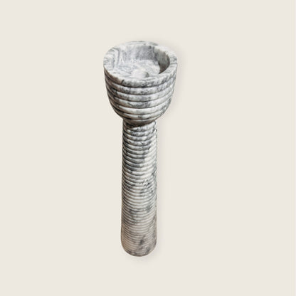 Striated Cup-Top Candle Stand - Large