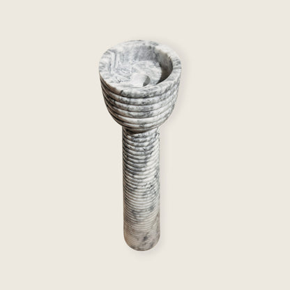 Striated Cup-Top Candle Stand - Large
