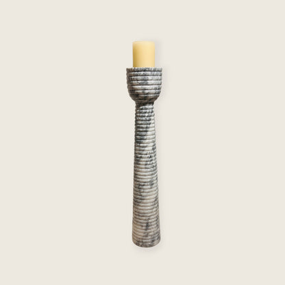 Striated Cup-Top Candle Stand - Large
