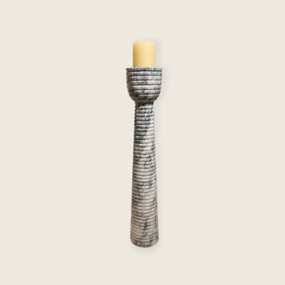 Striated Cup-Top Candle Stand - Large