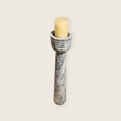 Striated Cup-Top Candle Stand - Large