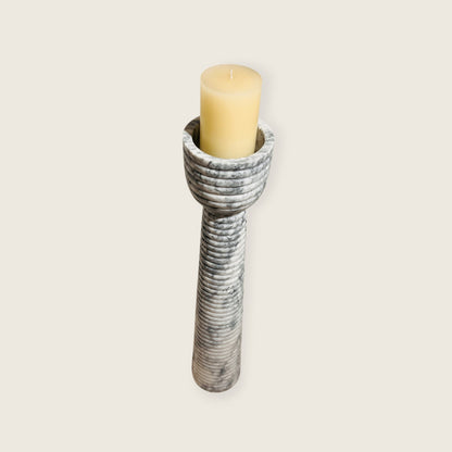 Striated Cup-Top Candle Stand - Large