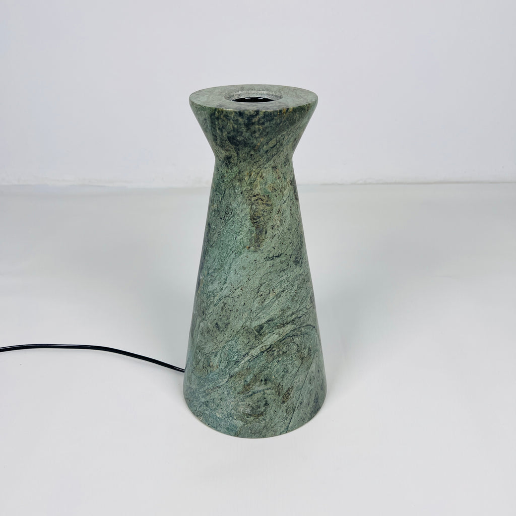 Upside Down Funnel Green Table Lamp