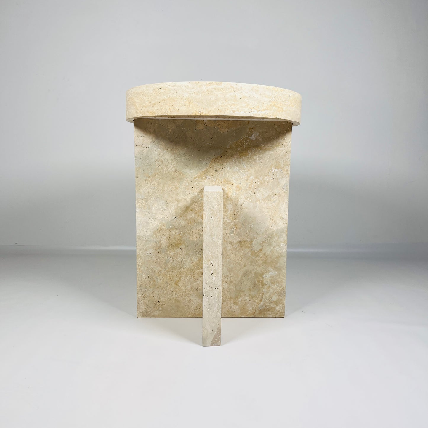 Mesa Marble Table - Travertine