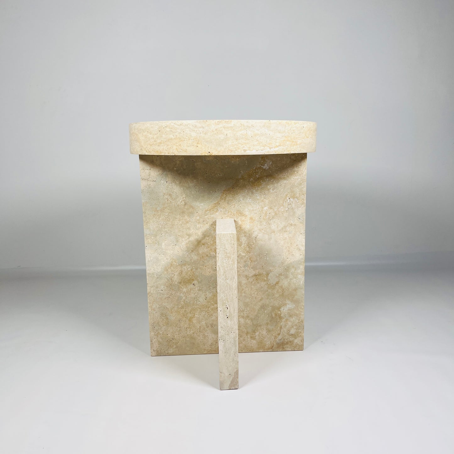 Mesa Marble Table - Travertine