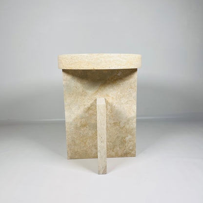 Mesa Marble Table - Travertine