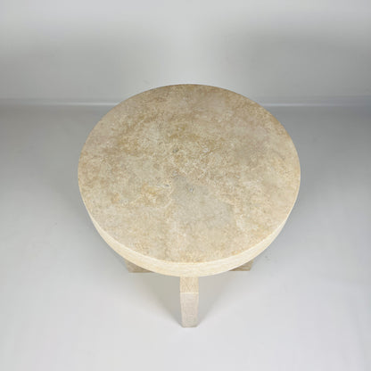 Mesa Marble Table - Travertine