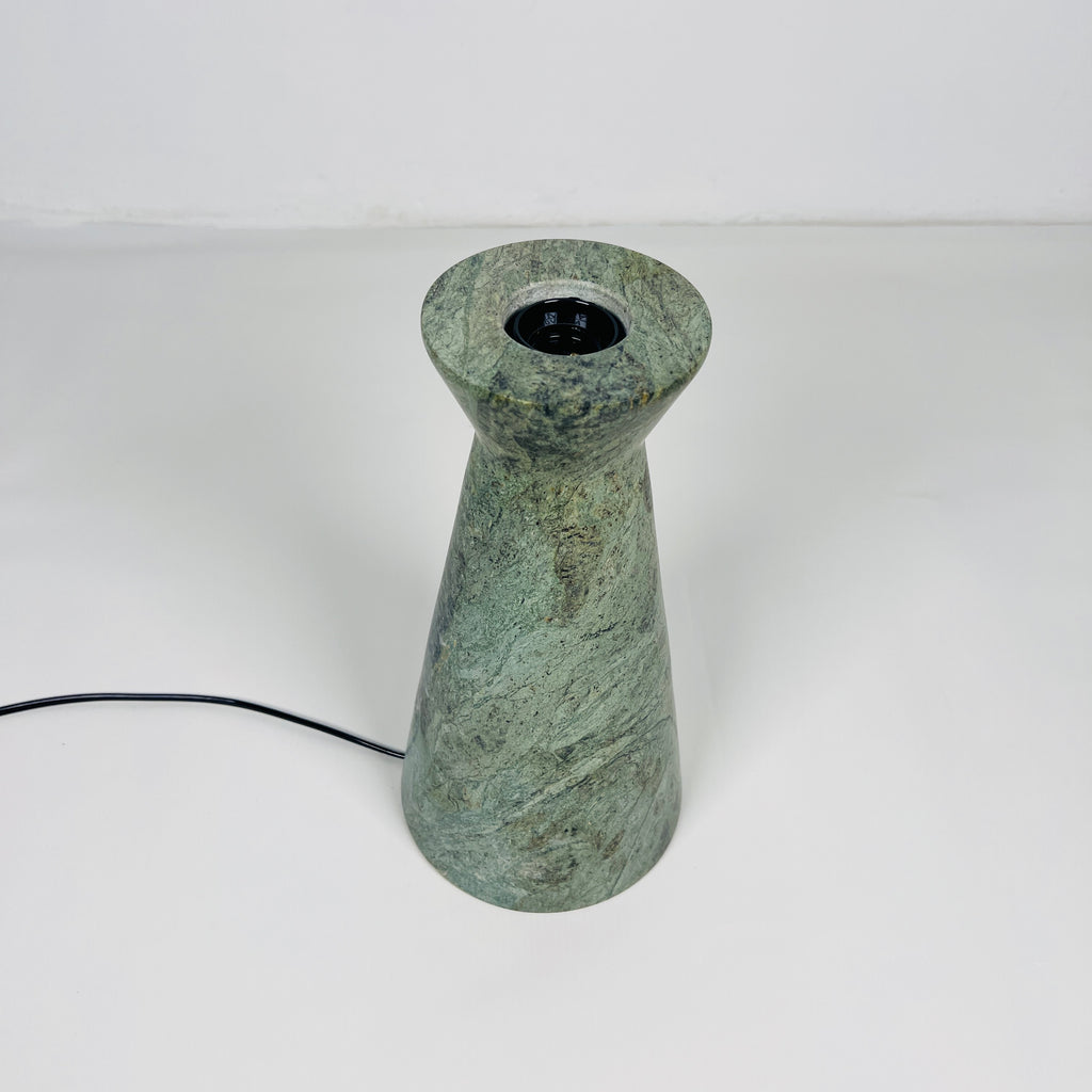 Upside Down Funnel Green Table Lamp