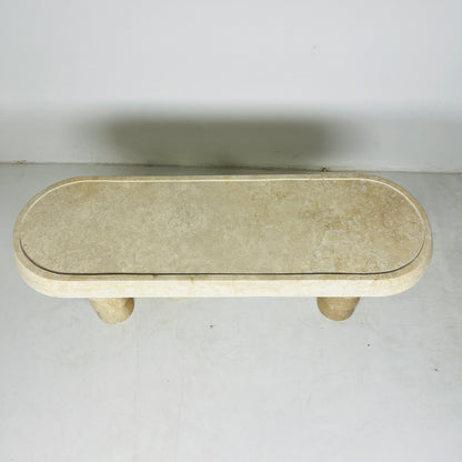 Three- Legged Table - Travertine