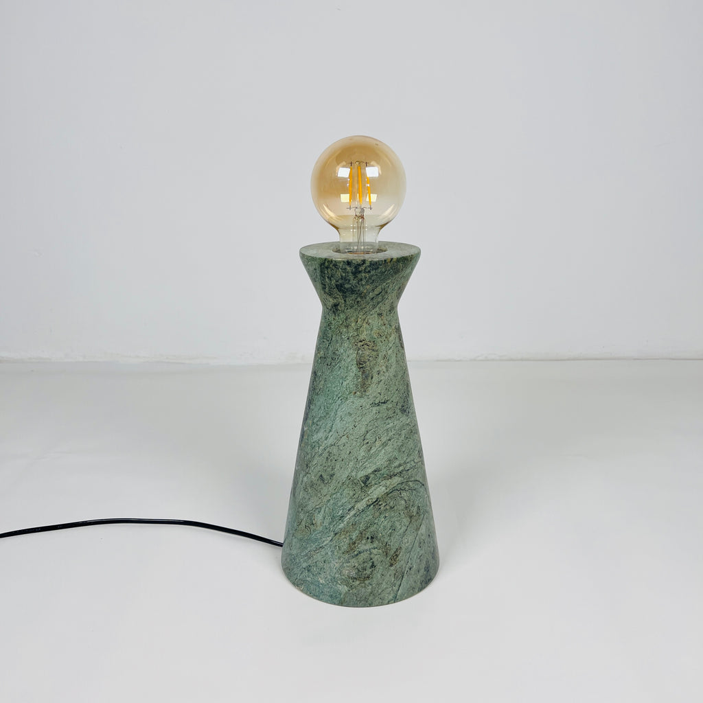 Upside Down Funnel Green Table Lamp