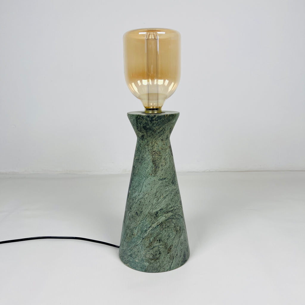 Upside Down Funnel Green Table Lamp